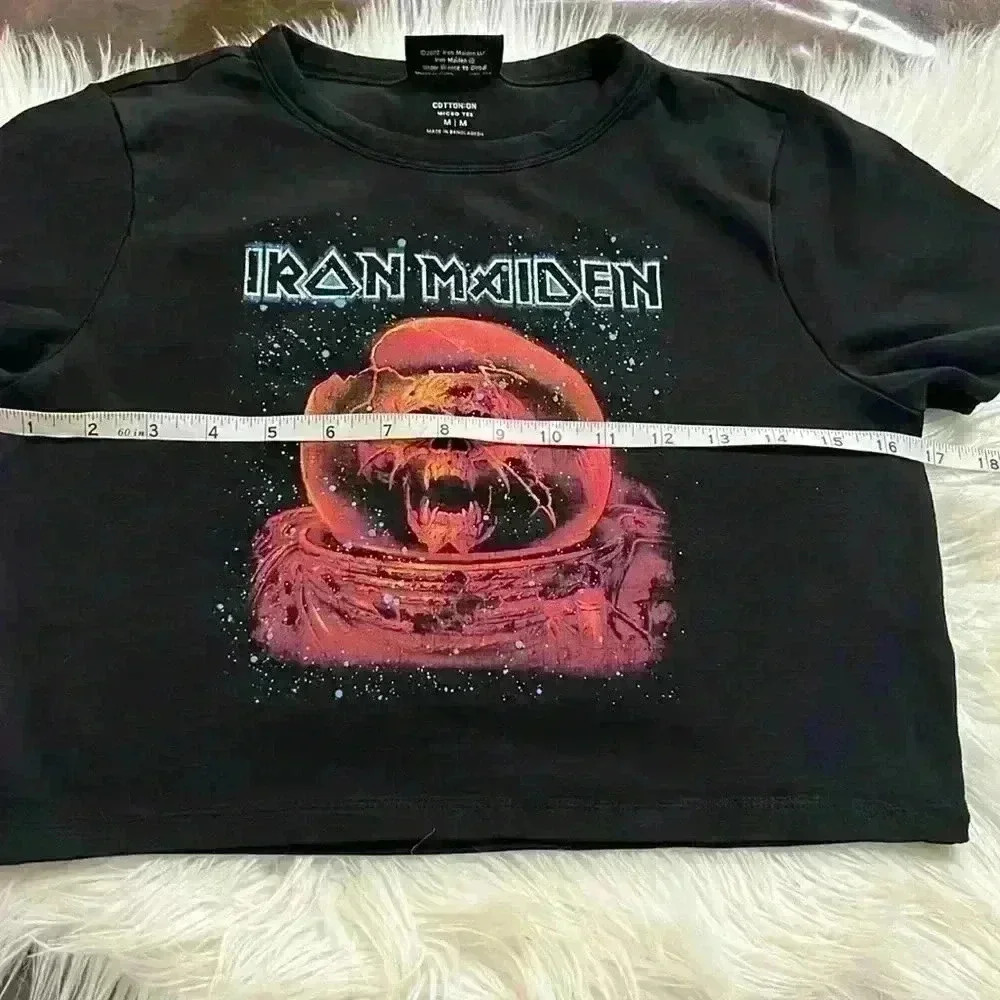 IRONMAIDEN WOMENS CROP TOP - Picture 6 of 8